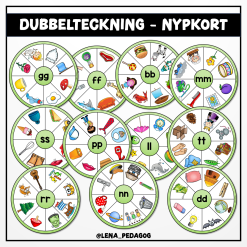 Dubbelteckning - nypkort