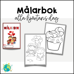 Målarbok - Alla Hjärtans Dag