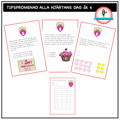 tipspromenad - mattefrågor alla hjärtans dag åk 4