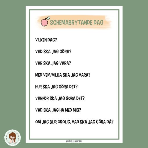 Schemabrytande dag