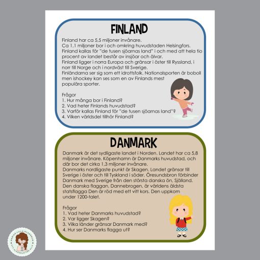 Geografikort - Norden