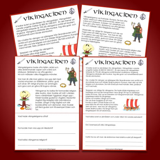Vikingatiden - Läsförståelse