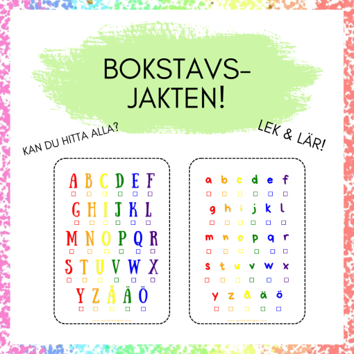 Bokstavsjakten!