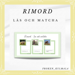Rimord - Läs och matcha