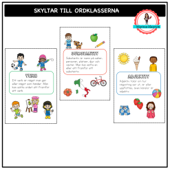 Ordklasser - poster