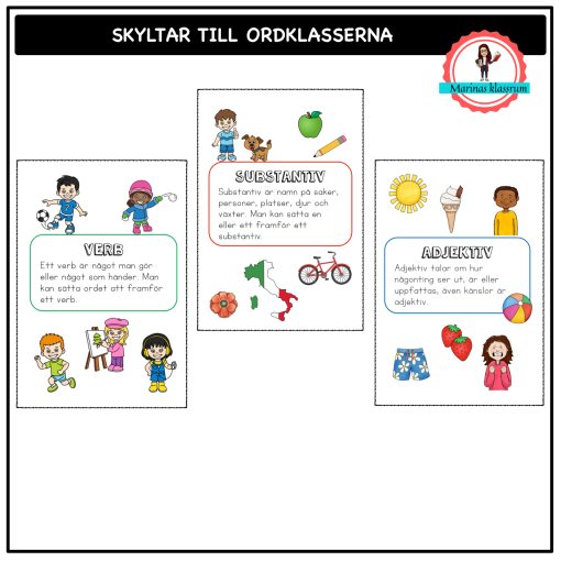 Ordklasser - poster