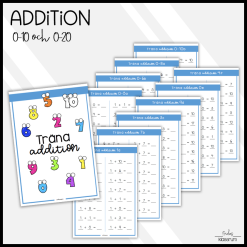 Träna addition 0-10, 0-20