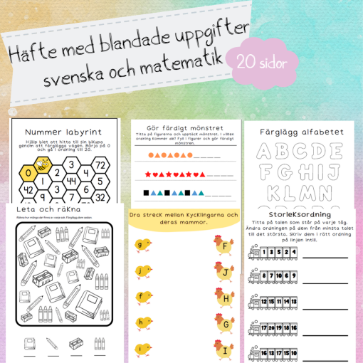 Arbetshäfte blandade uppgifter