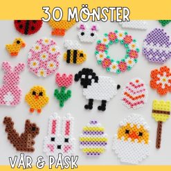 Påskpyssel - 30 mönster till pärlplattor