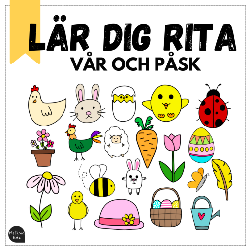 Lär dig rita steg för steg – tema påsk och vår
