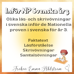 TALA -LÄSA - SKRIVA (blandade övningar inför NP Sv år 3)