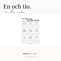 Mattespel - en och tio mer eller mindre