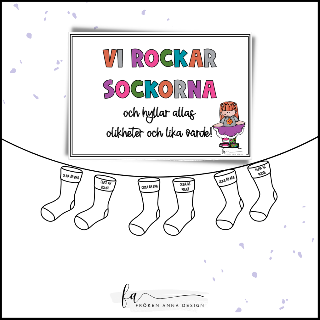 Rocka sockorna skylt sockor att h nga upp teach academy