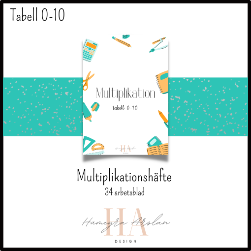 Multiplikationshäfte: tabell 0-10