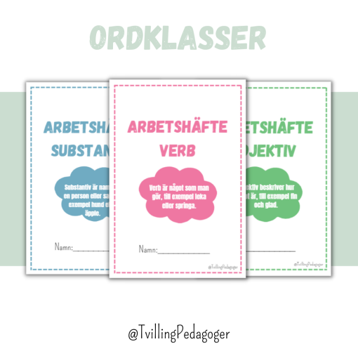 Paket - Ordklasser