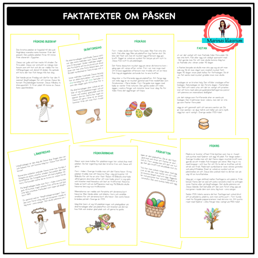 Faktatexter om påsken