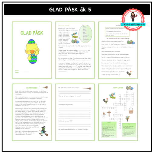 Glad påsk åk 5