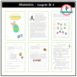 Påskgodis ljusgrön åk 6