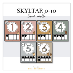 Earth: skyltar 0-10
