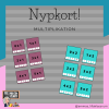 Nypkort - multiplikationstabeller 1-9