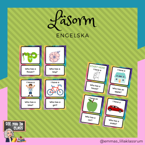 läsorm - engelska