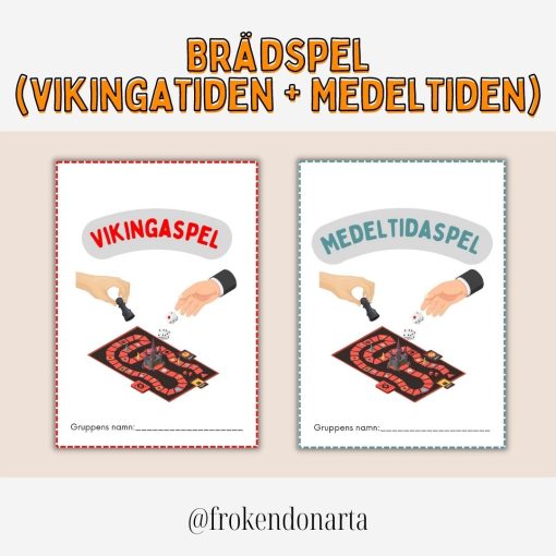 Brädspel - Skapa ditt eget vikinga-/medeltidaspel