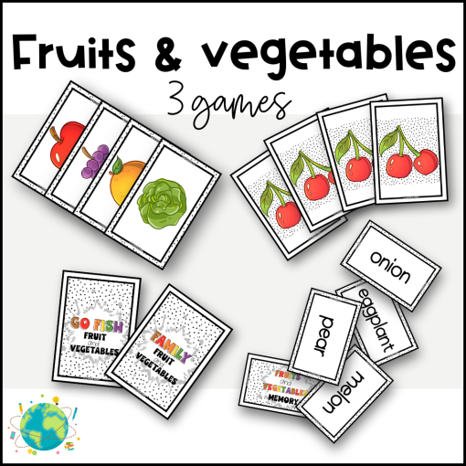 Fruits and Vegetables - 3 games