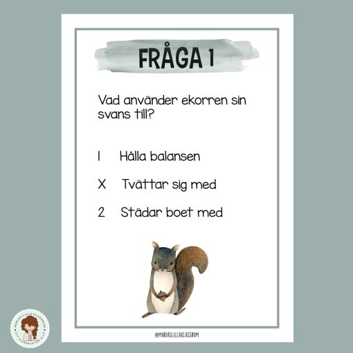Tipspromenad - Tema djur i Norden