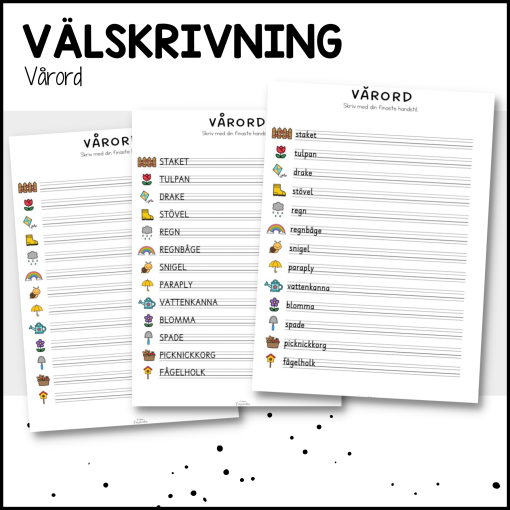Välskrivning: vårord