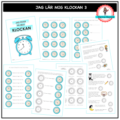 Jag lär mig klockan - 3