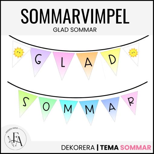 Glad sommar - vimpel