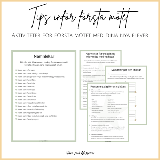 Tips inför första mötet