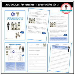 Judendom faktatexter + arbetshäfte åk 3