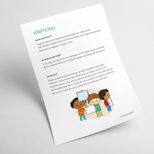 Faktatext - första maj