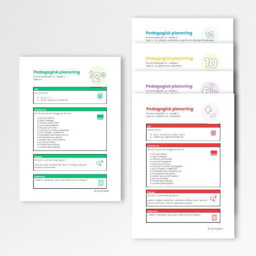 Favorit matematik 1A - pedagogiska planeringar