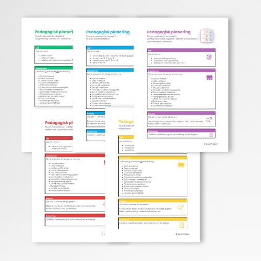 Favorit matematik 2A - pedagogiska planeringar