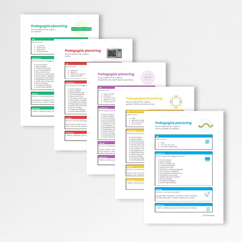 Favorit Matematik 3B - Pedagogiska Planeringar | Teach Academy