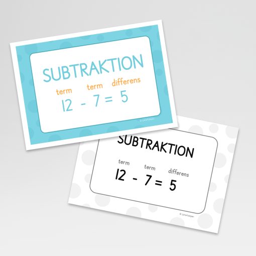Subtraktionsskylt