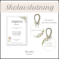 Skolavslutning - Diplom och medalj (Nu uppdaterad för läsåret 23/24)