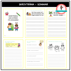 Skrivträna - sommaren