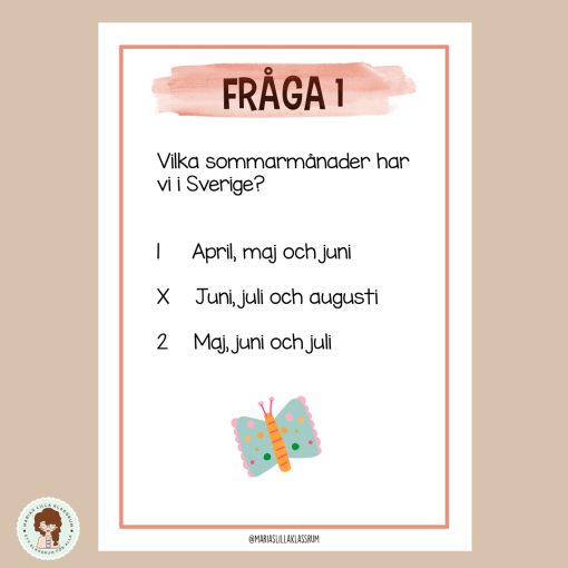 Tipspromenad - Tema sommar