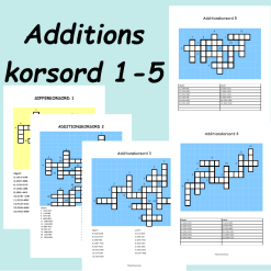 Additionskorsord 1-5