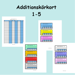 Additionskörkort 1-5