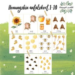 Honungsbin antalskort 1-10