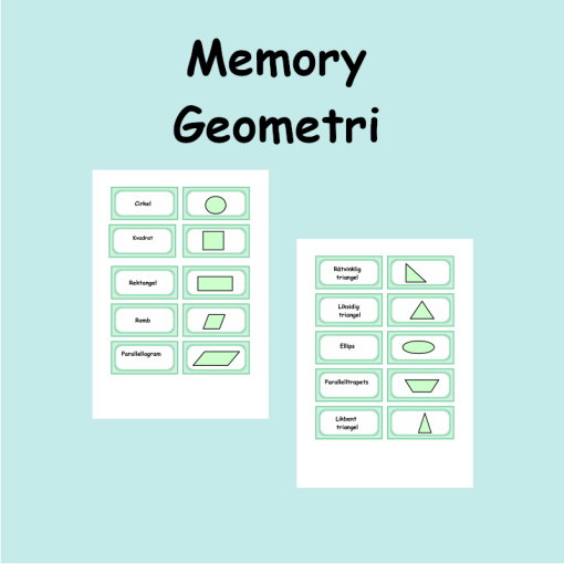Memory Geometriska figurer