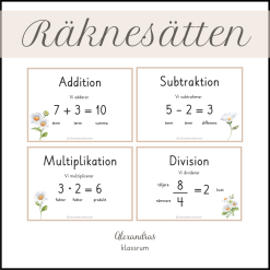 De fyra räknesätten