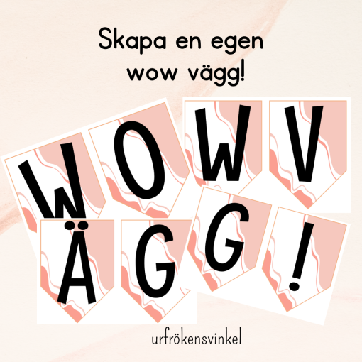 WOW-vägg skylt
