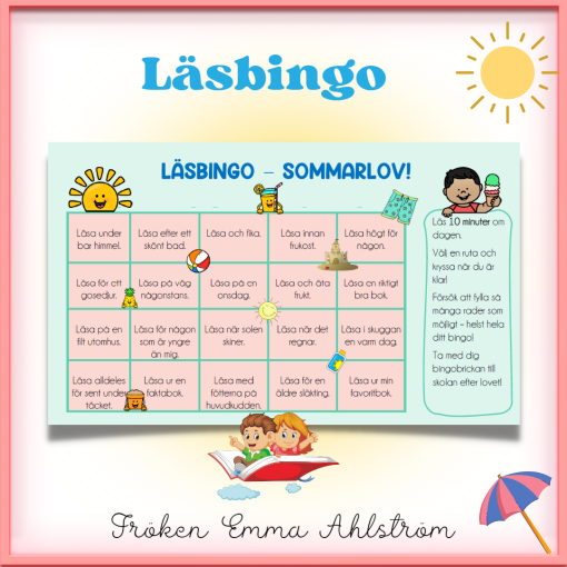 LÄSBINGO - SOMMAR