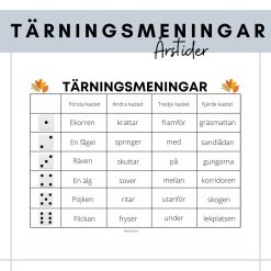 Tärningsmeningar - årstider