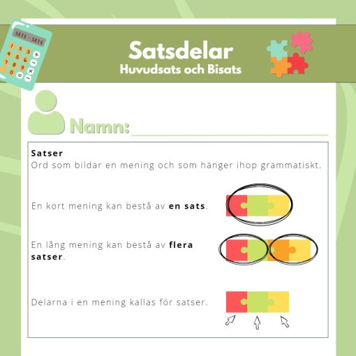 Satsdelar